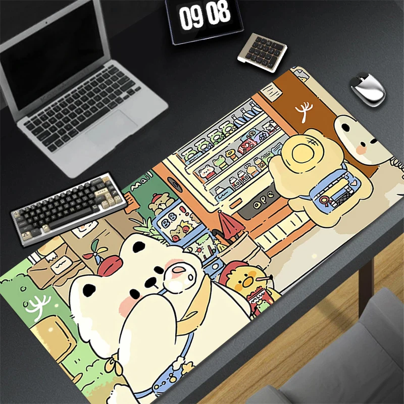 

Gaming Accessories Mouse Pad Gamer Cabinet Mousepad Anime Support Laptop HD Keyboard Pad Office PC Baby Bear Accessory Desk Mat