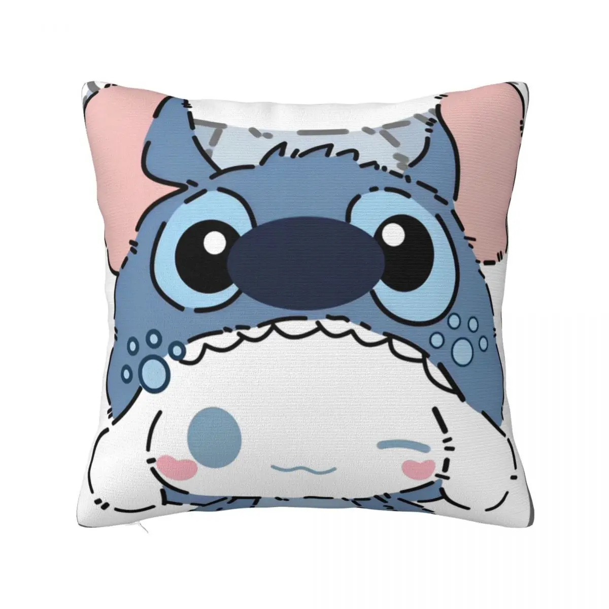 

Funny Stitch And Cinamonroll Pillowcase Printed Polyester Cushion Cover Decor Cartoon Pillow Case Cover Sofa Square 18"