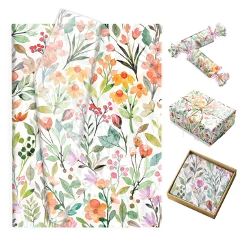 15/35pcs Flower Tissue Paper Snow Pear Paper Gift Wrapping Paper Birthday Wedding Party…