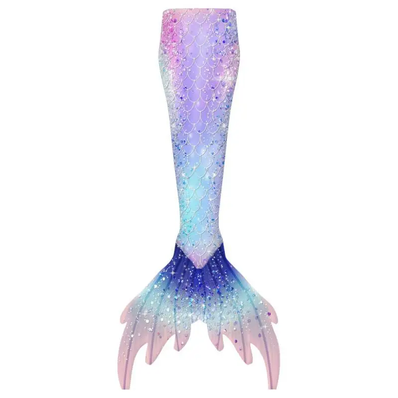 Kids Mermaid Tails Swimsuit For Girls Women Bathing Beach Swimmable Skirt Mermaid Costume No Monofin Swimwear Clothes