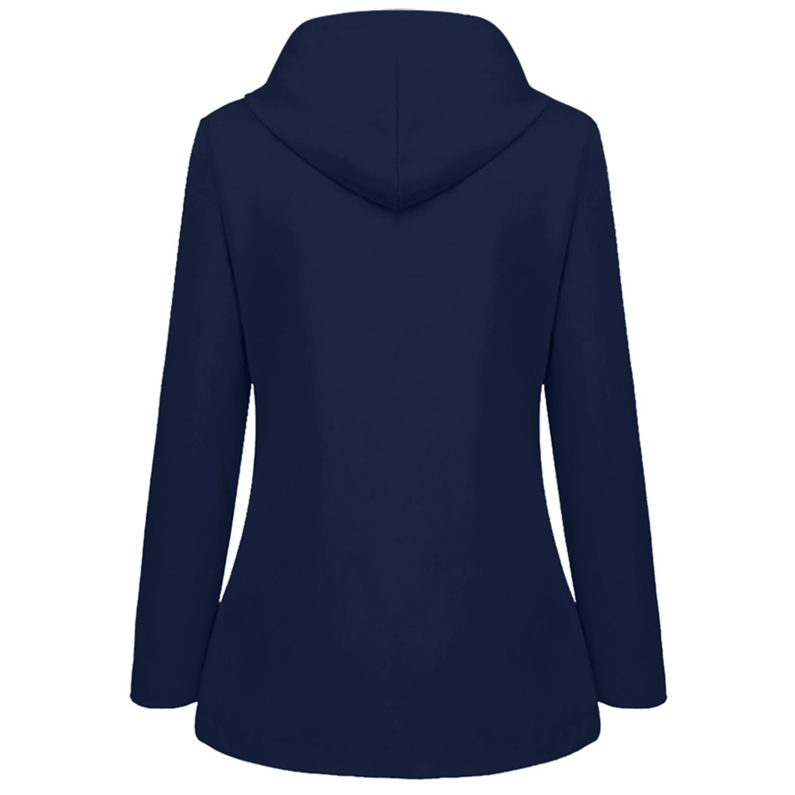 Women\'s Winter Coat Warm Solid Plush Thickened Long Jacket Outdoor Hiking Hooded Casual Windproof Parka Coat Overcoat