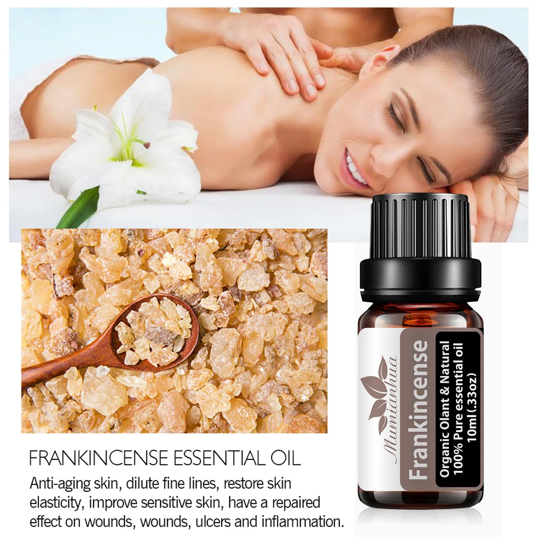 Natural Frankincense Oil, Óleo de aromaterapia para dor e corpo, Comfortfor Rosto e Difusor, Natural UnEternity, Therapeutic Grade