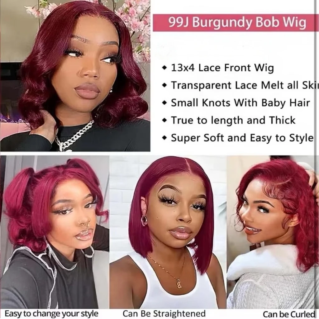 밥 가발 220% 밀도 13x4 HD 투명 풀 프론탈 - Hd Lace Frontal Wig Human Hair Pre Plucked 리뷰 및 가격