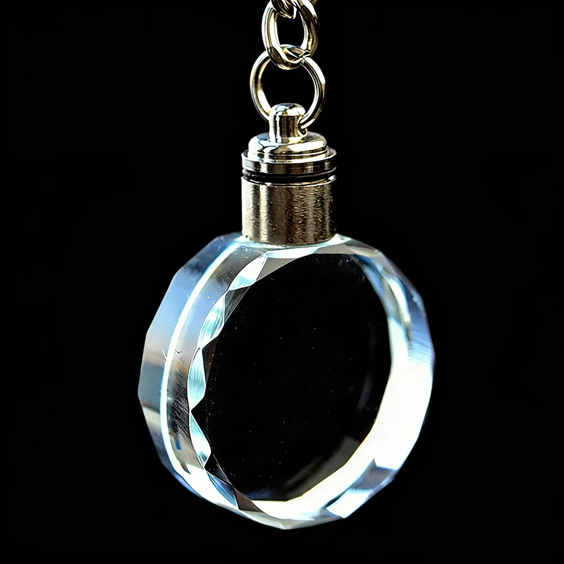 Picture 3: XTOOL Wholesale 10pcs Blank K9 Shining Round Crystal Keychain Pendant for 3D Laser Engraving with Gift Box