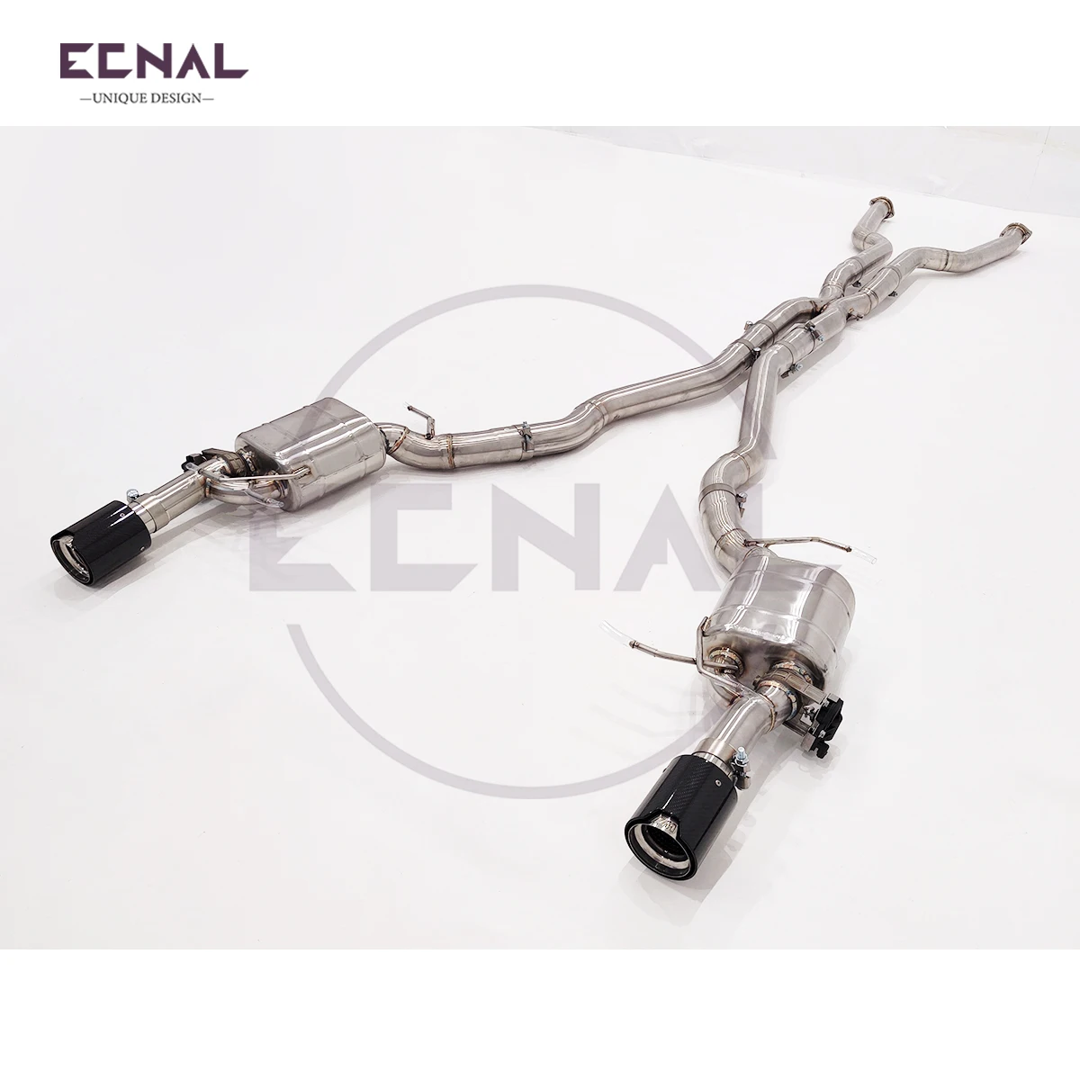 Ecnal Exhaust Valve Pipe for BMW E64 645ci 4.4L High Quality SUS304 Sport Exhaust Catback System with Valve Muffler