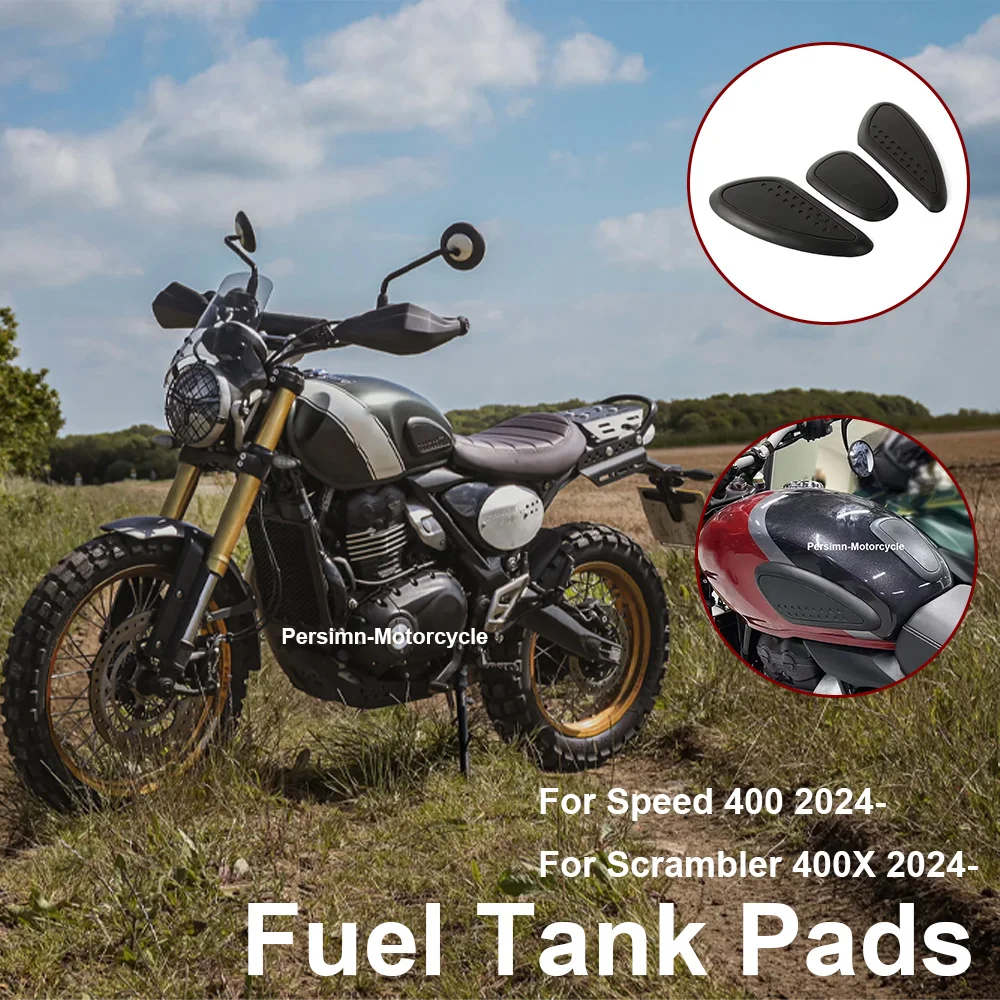 2025年式-スピード400-バイク用-ゴム製-燃料タンクパッド-傷防止-タンクパッド-プロテクター-ガード-アクセサリー-スクランブラー400x-スピード400-2024対応