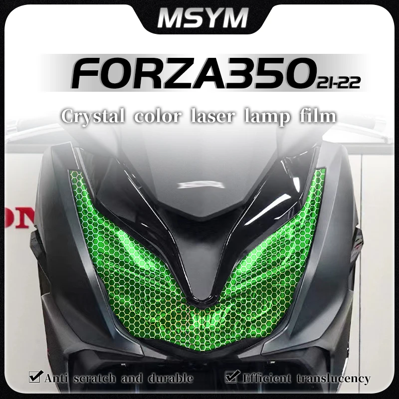 

For HONDA FORZA 350 2021 2022 Headlight film taillight film transparent protective film honeycomb laser sticker accessories