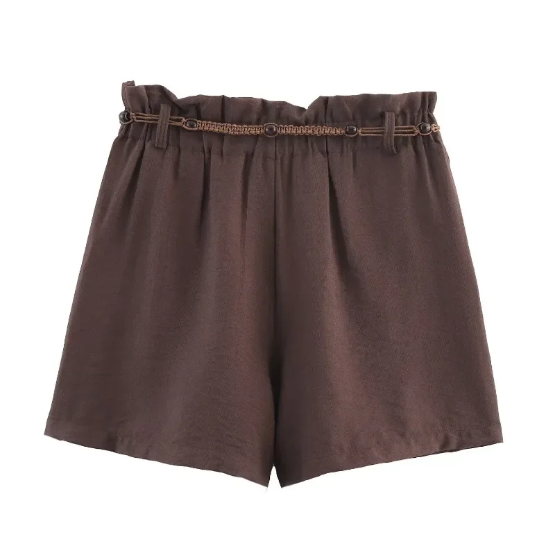 GELITAYIN Short Set 2 Piece Sets Woman Outfit Holiday Outfits Linen Ensembles Shorts Elegant Women's Festival Lady New Matching