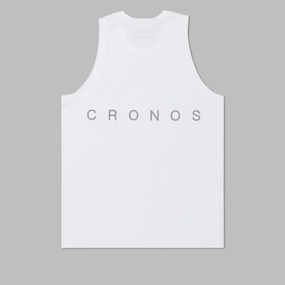CRONOS Men's Vest Elasticity Round Neck Oversized Sleeveless T-Shirt Gym Sports Fitness Running Training Bodybuilding Tank Tops