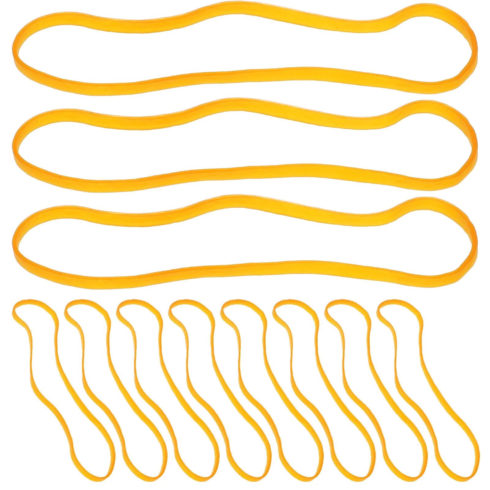 

Yellow Wide Thick Heavy Duty Rubber Bands for Trash Cans Elastic Stretchable Bands for Home Office Crafts Tie Dye Wrapping