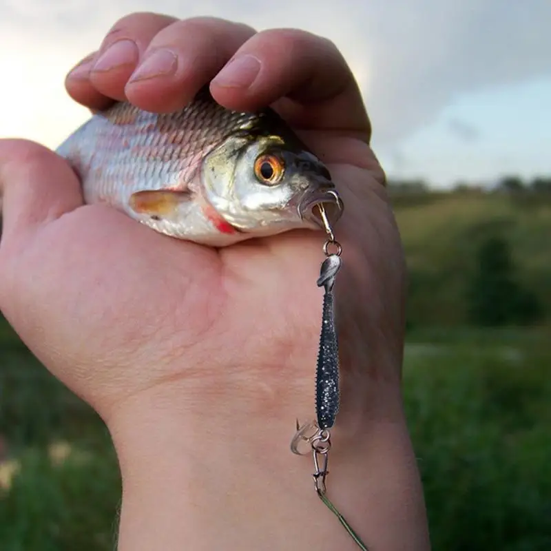 

Fishing Bait Kit Realistic Saltwater Fish Gear Reflective Coating Beginner Friendly Versatile Fishing Gear For Bass Catfish