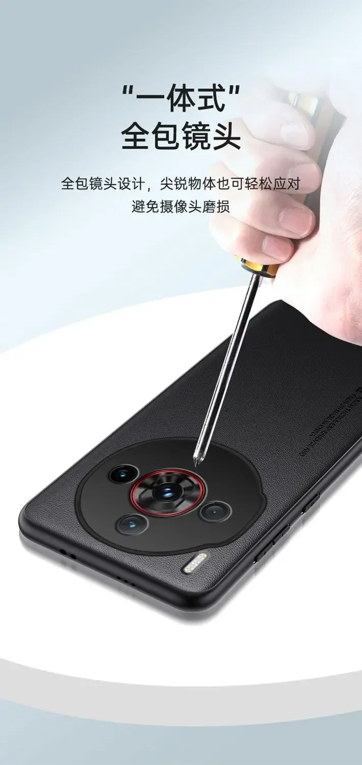 Für ZTE Nubia Z60s Pro Hülle, schlichtes PU-Leder, Silikon-TPU-Schutzhülle für Nubia Z60 S Pro Z60SPro, stoßfester harter Stoßfänger – Detail 7