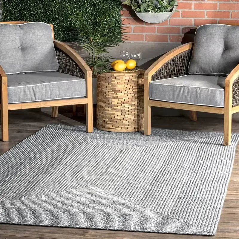 Gradient Handwoven new Style Small Fresh and Luxurious Balcony Study Porch Area Rug