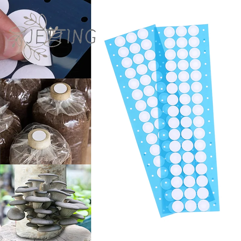 Hot 48Pcs/sheet 20mm Synthetic Filter Adhesive Sticker EPTFE Waterproof Breathable Membrane Garden Mushroom Cultivation Tool