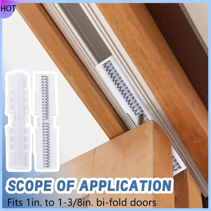 B45C ثنائية الطي باب الربيع الشريحة السكك الحديدية 6 قطعة دليل الباب ثنائي الطي ، دليل الشريحة باب خزانة ثنائية الطي لمسار حماية التثبيت العلوي