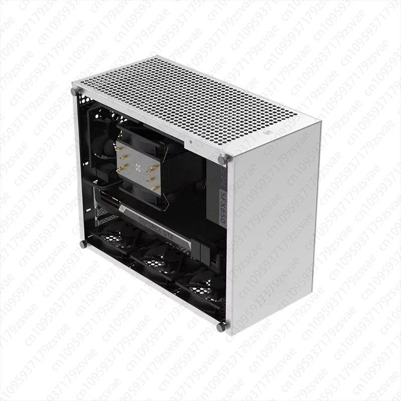 Aluminum MATX Case ZZAW C2 Desktop Computer Case Computer Gaming Computer Case with DIY Installation for Gaming and Home