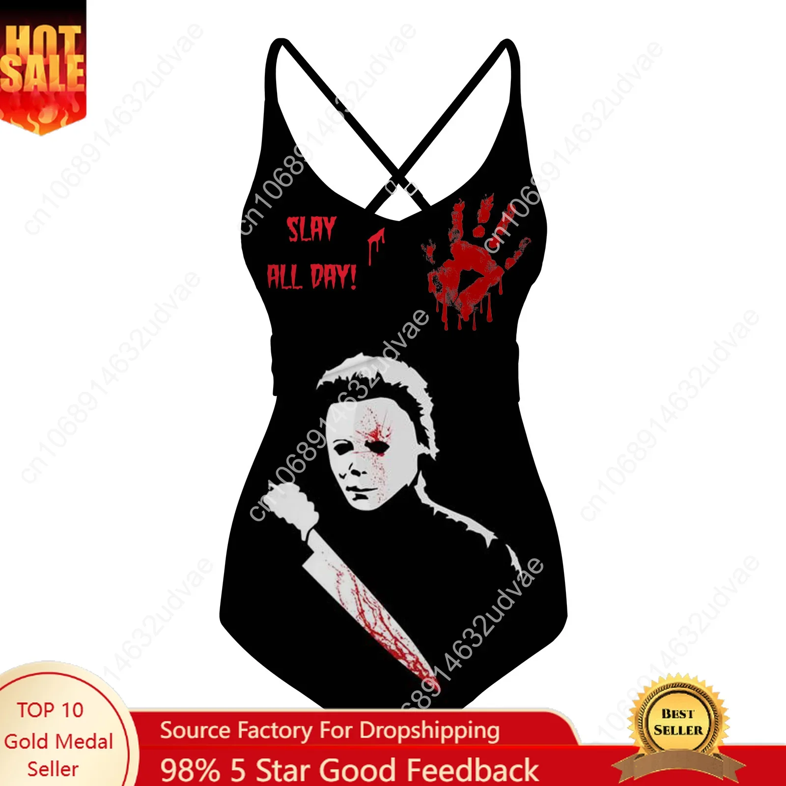 

M-Michael M-Myers Swimsuit Womens Sling Swimsuits Personalized Sexy Swimwear Beach Bikini Summer Customize Bathing Suits