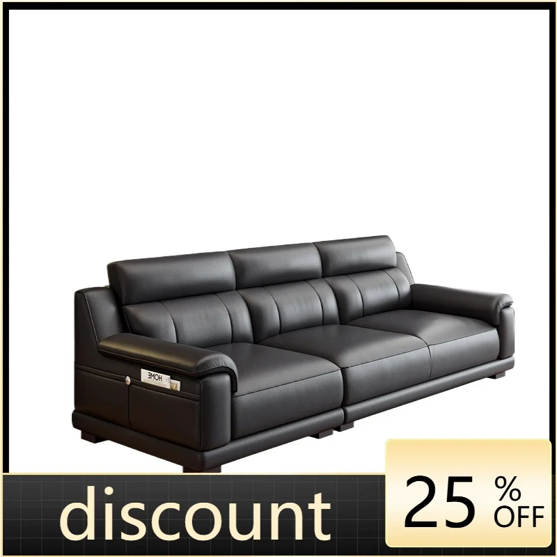 LMM leather sofa first layer cowhide modern living room leather sofa corner combination