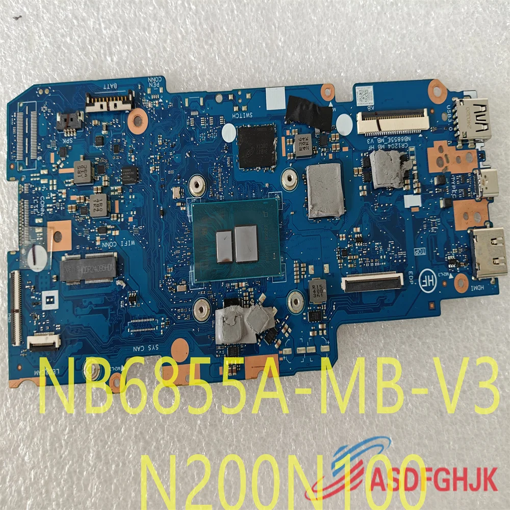 NB6855A-MB-V3 FOR ASUS Announces BR1204 Series BR1104 LAPTOP MOTHERBOARD WITH N200 / N100 CPU AND 8GB RAM TEST OK