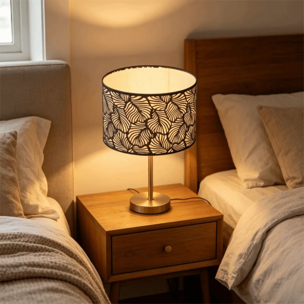 Simple Iron Lampshade Geometric Pattern Medium Size Chandelier Lamp Shades Wall Lamp Shade Floor Light
