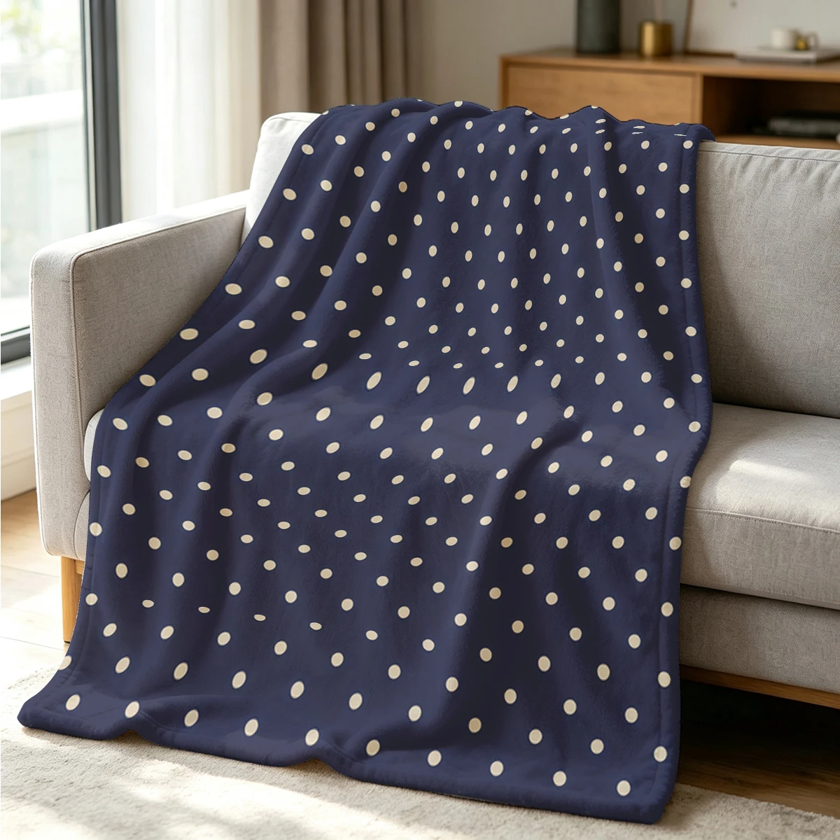 Dot Dream Flannel Blanket Warm Soft Halloween Christmas Couch Warm Cozy Decorative Decor Gift for All Season