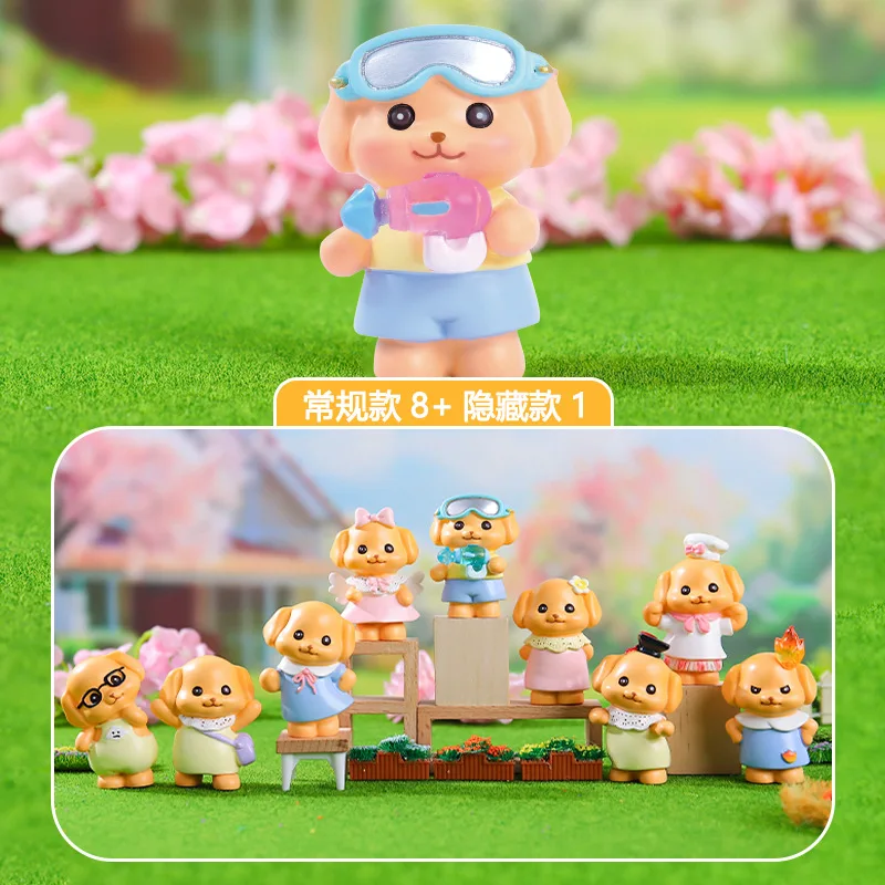 Animation Cartoon Senbeier Kawaii Blind Box Creative Puppy Resin Ornaments Student Desktop Decoration Girl'S Birthday Present