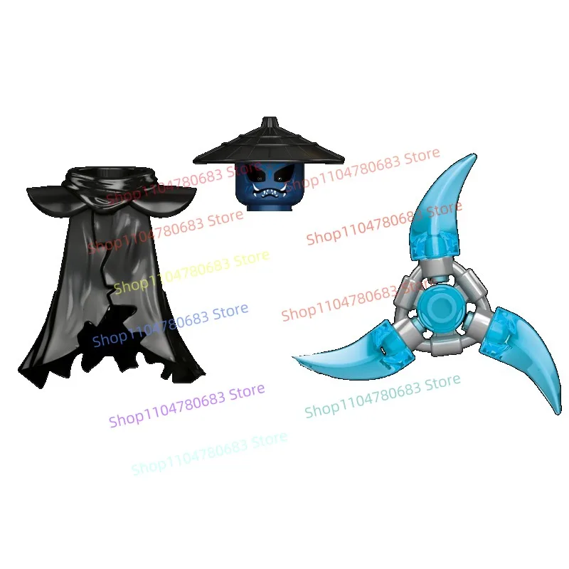 Bloques de construcción MOC H2027 H2028 H2029 H2030 H2031, modelo de ensamblaje de minifiguras Ninja, accesorios de dibujos animados de Anime, juguete para regalo coleccionable