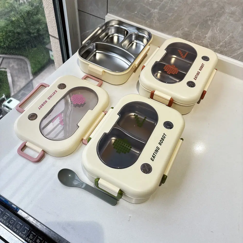 Insulated Stainless Steel Lunch Bento Box Durable Thermal Food Container Leakproof Storage Organizer For Daily Meals