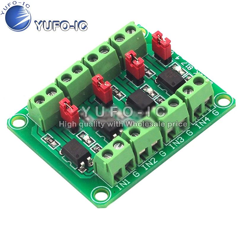 817 Optical Coupling 4S 4 Channel Voltage Isolation Plate Voltage Control Transfer Module Drive Photoelectric Isolation Module