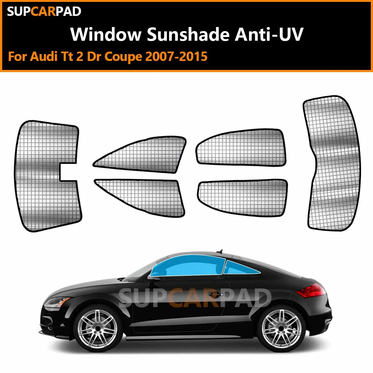 

For Audi Tt 2 Dr Coupe 2007-2015 Custom Car Window Sunshade Anti-UV Car Sun Window Visors Sunshade Covers Accessories