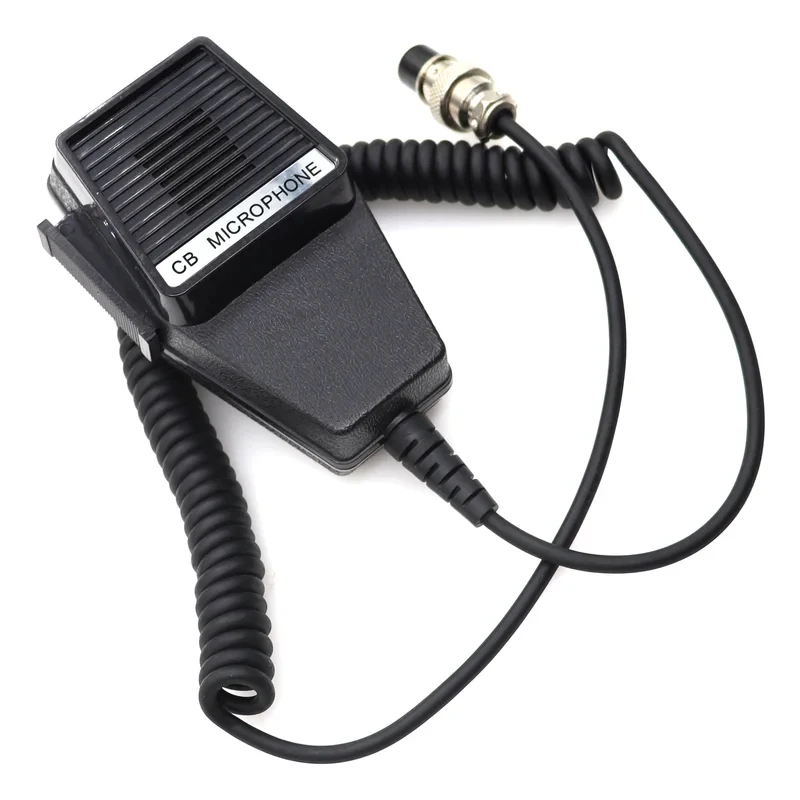 Micrófono de Mano con Altavoz de 4 Pines para Radio CB Cobra 18 WX ST II 19 DX IV 25 LTD Walkie Talkie CM4