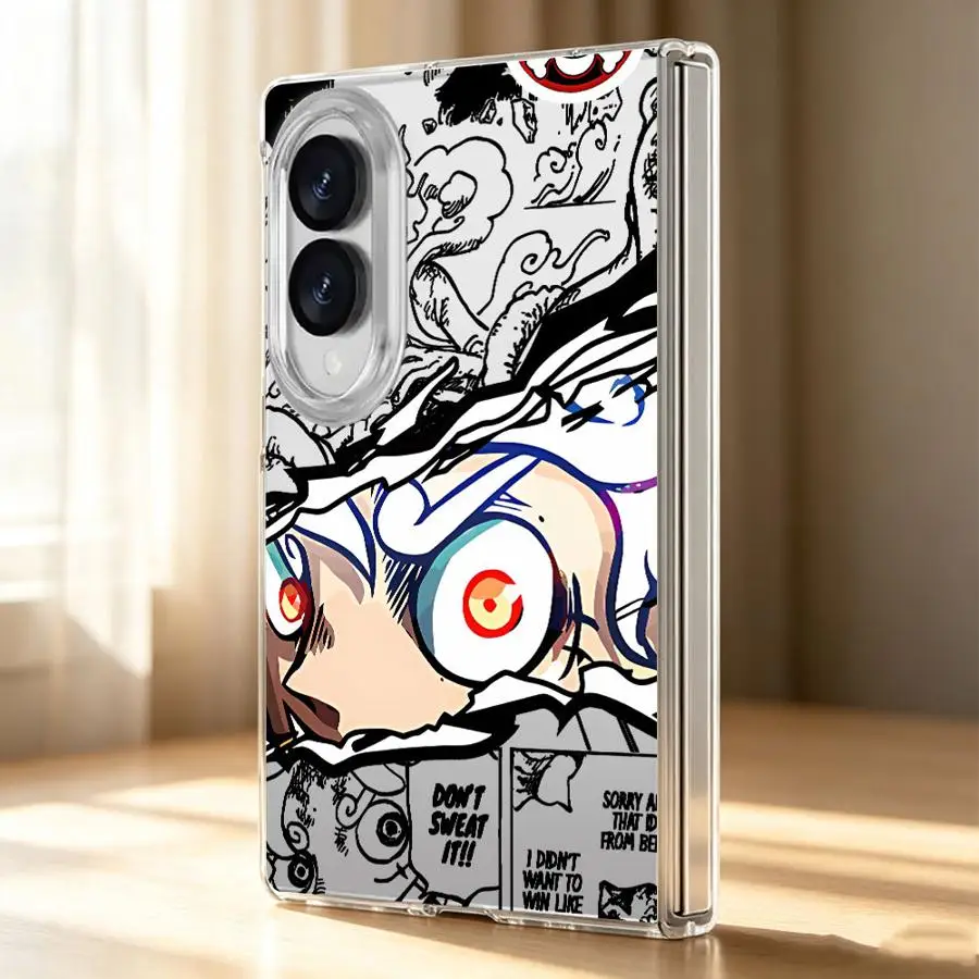 Anime Eye Luffy Case for Samsung Galaxy Z Fold 8 ZFold8 Transparent Soft Phone Cover