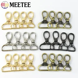 2/4/10Pcs 15-32mm Metal Carabiner Snap Hook Trigger Lobster Clasp Clip Swivel Spring Buckle Lanyard Keychain Accessories for Bag