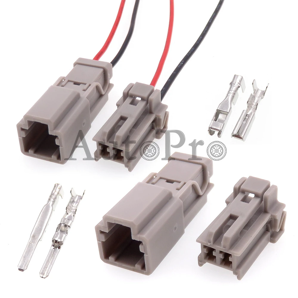 

1 Set 2 Hole 6098-0240 6098-0239 Starter Automotive Wiring Harness Plastic Housing Unsealed Socket Car Trunk Lock Plug For Honda