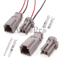 1 Set 2 Hole 6098-0240 6098-0239 AC Assembly Auto Wiring Harness Plastic Housing Unsealed Socket Car Trunk Lock Plug For Honda