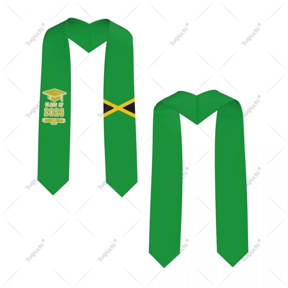 

Jamaica Flag Class Of 2026 Graduation Stole Sash Scarf For International Students Proud Ceremony Adult Unisex