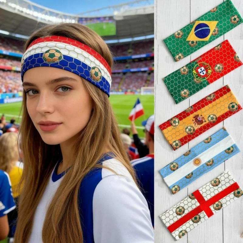 

EBUTY 2026 Football Fan Cheerleading Headband, Elastic Antiperspirant Sports Headband, Cheerleader Headwear