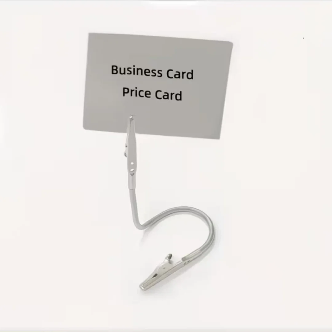 2/5 Flexible Mosquito Repellent Clips - Metal Alligator Clip Design, Label/Card Holder, Can Be Used for Business Cards and Price Tags, Durable Construction, Multi-Purpose Metal Clip