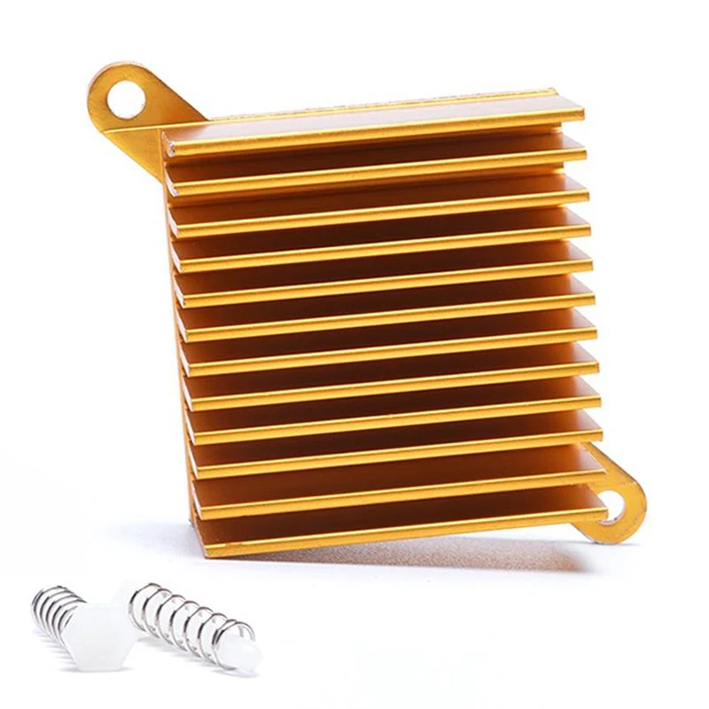 1Pc Aluminum Profile Heatsink 37*37*14MM Ear Radiator Cooling Pad South North Bridge Chipset Radiator Chip Motherboard Heat Sink