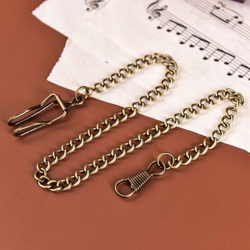 1Pcs 36cm Bronze Alloy Chain FOR Antique Quartz Women Mens Vintage for Pocket Watch