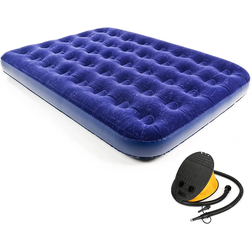 

Camping Mat Air Mattress Single Person Air Cushion Bed Outdoor Portable Mattress PVC Inflatable Sleeping Mattress Bed Mat