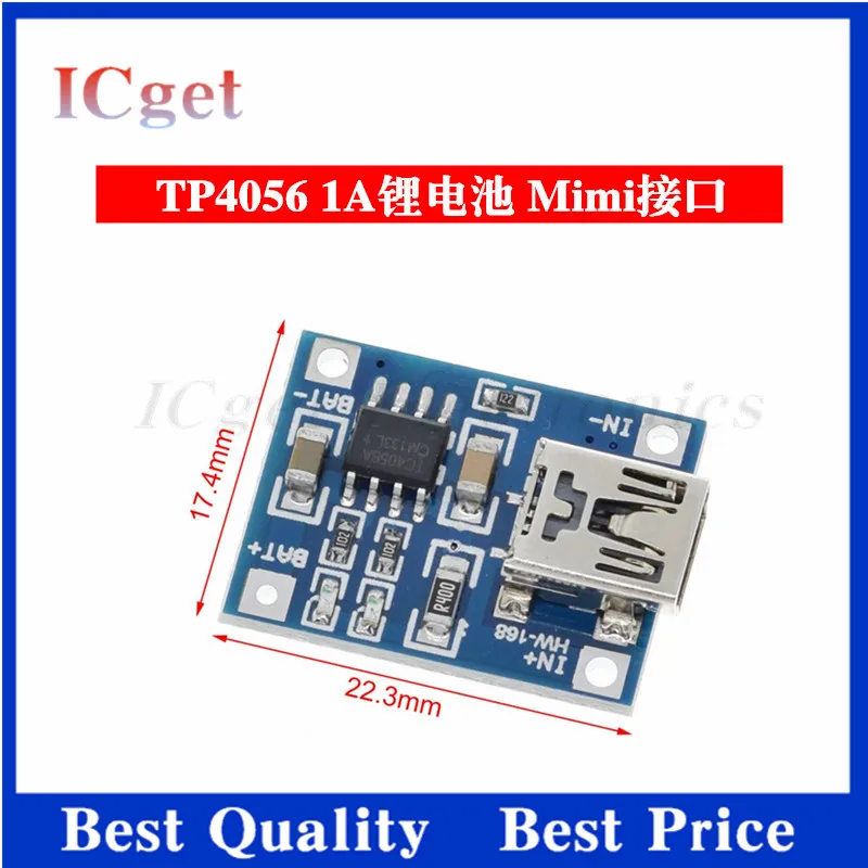 5 pz Micro USB 5V 1A 18650 TP4056 modulo caricabatteria al litio scheda di ricarica con protezione doppia funzione 1A li-ion