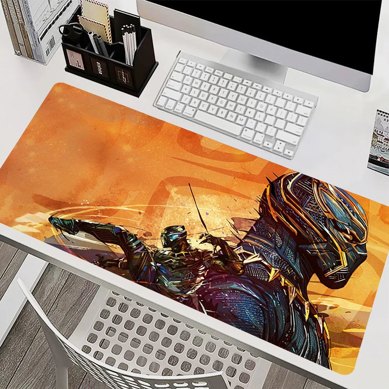 Marvel Black Panther Mousepad Large Laptop Gaming Accessories Desk Mat PC HD Anime New Game Cabinet Keyboard Mouse Pad XL Carpet