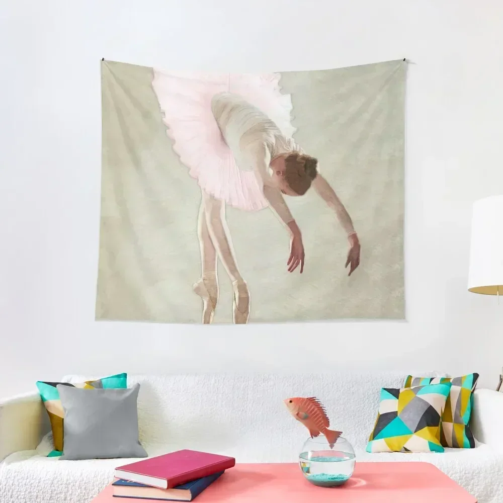 Ballerina _ Porte de Bras Watercolor Tapestry Wallpaper Hanging Wall Tapestry