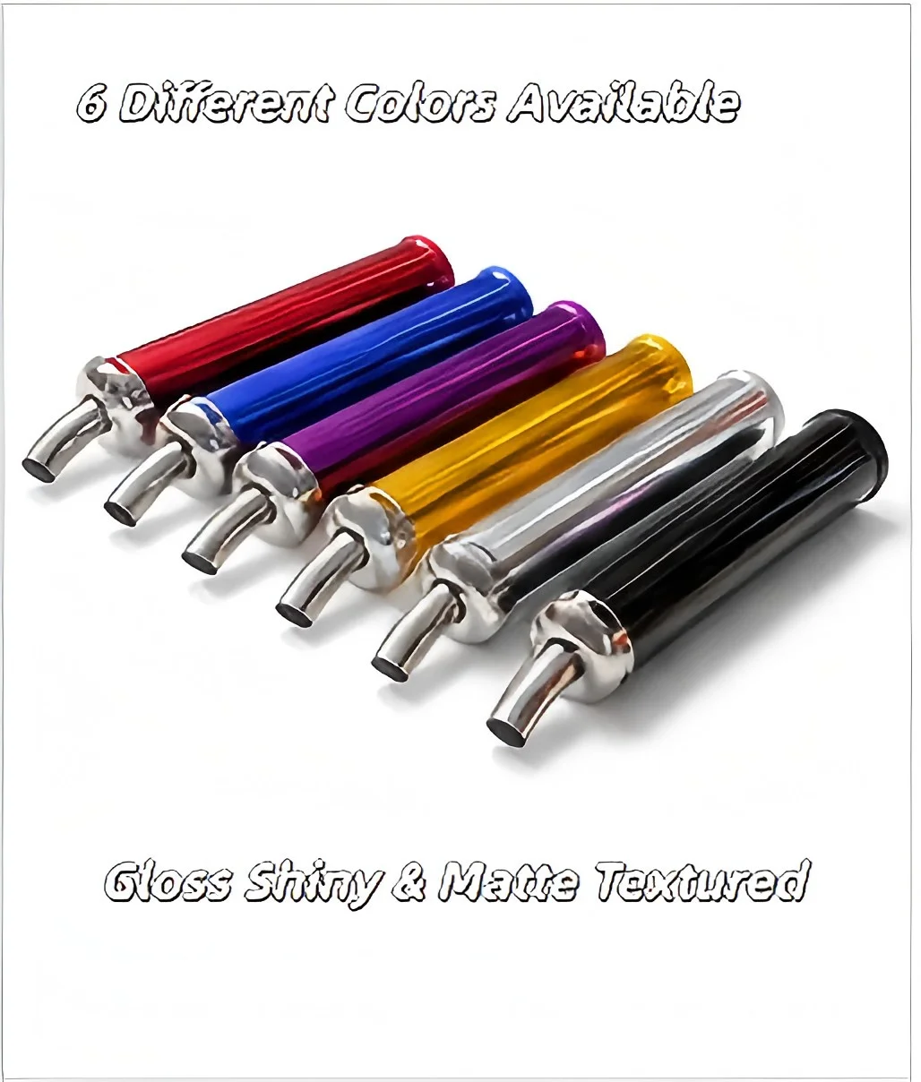 2-Stroke Motorcycle Aluminum Straight Exhaust Silencer Pipe 60x280mm NSR250 TZR125 TZM150 TSR Modified Muffler for Enhanced
