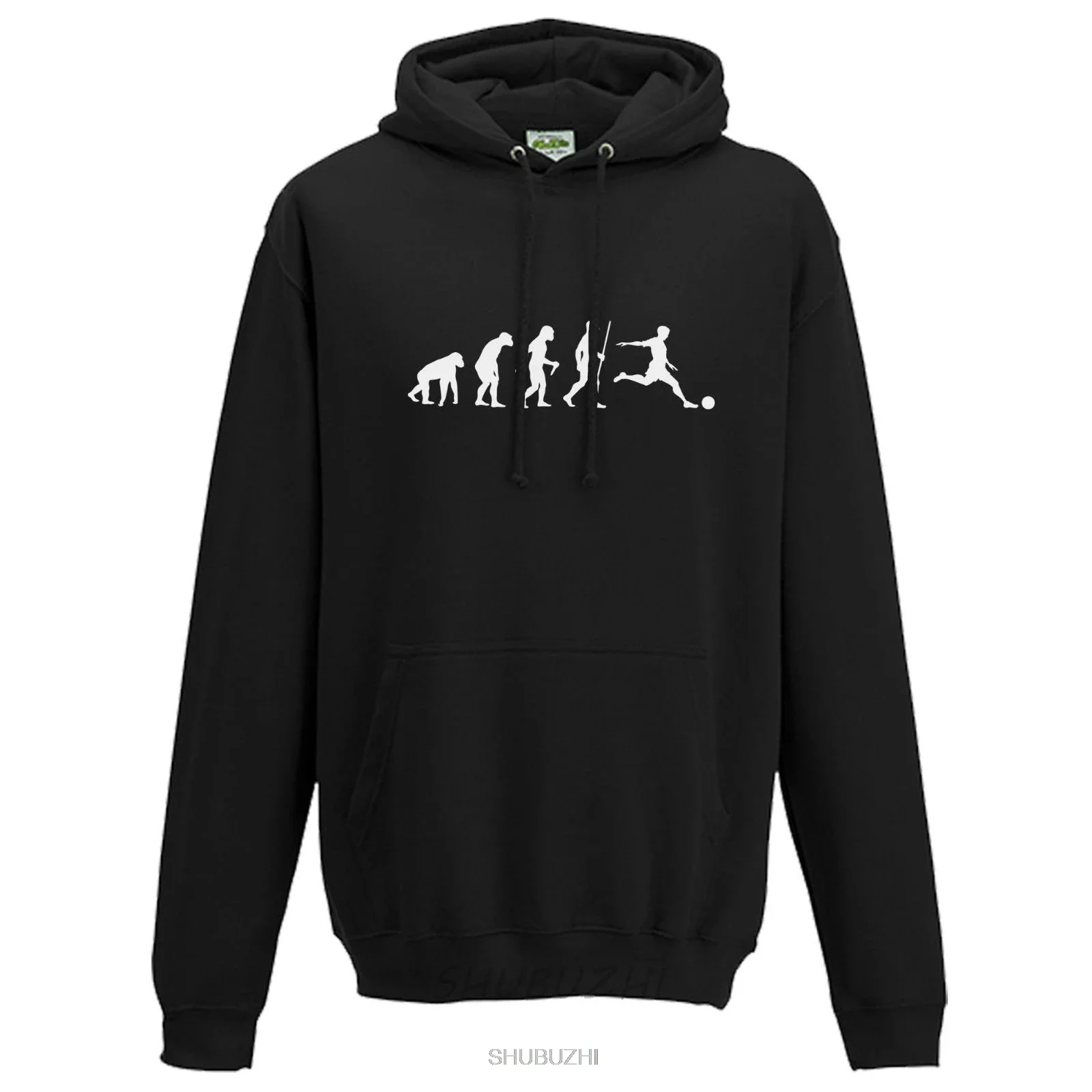 Evolution Football Hoodie - Ape to Human Footy Fan Inspired Hoody Gift Top Evolution Football Hoodie - Ape to Human Footy Fan Inspired Hoody Gift Top