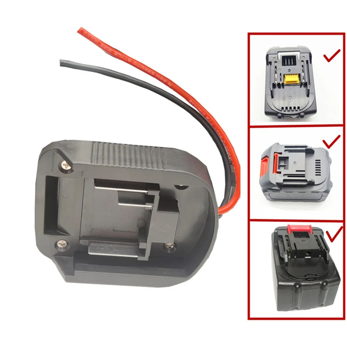 1ชิ้นตัวแปลงแบตเตอรี่สำหรับ Makita 18V แบตเตอรี่ลิเธียมเชื่อมต่อเครื่องมือไฟฟ้าผู้ถือท่าเรือสำหรับเครื่องมือไฟฟ้า BL1840 BL1830