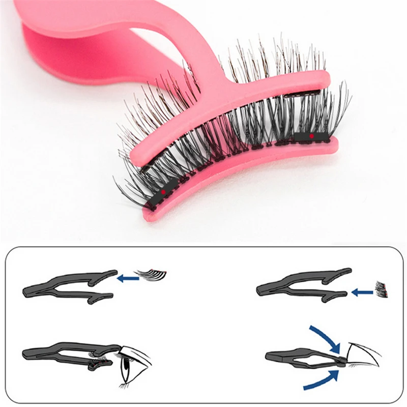 

1 Pc Magnetic Eyelash Tweezers False Eyelash Applicator Magnet Eyelash Special Tweezers