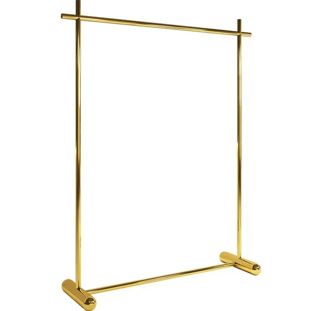 

Clothes store display rack floor-type stainless steel clothes rack for women's clothing store Zhongdao display rack