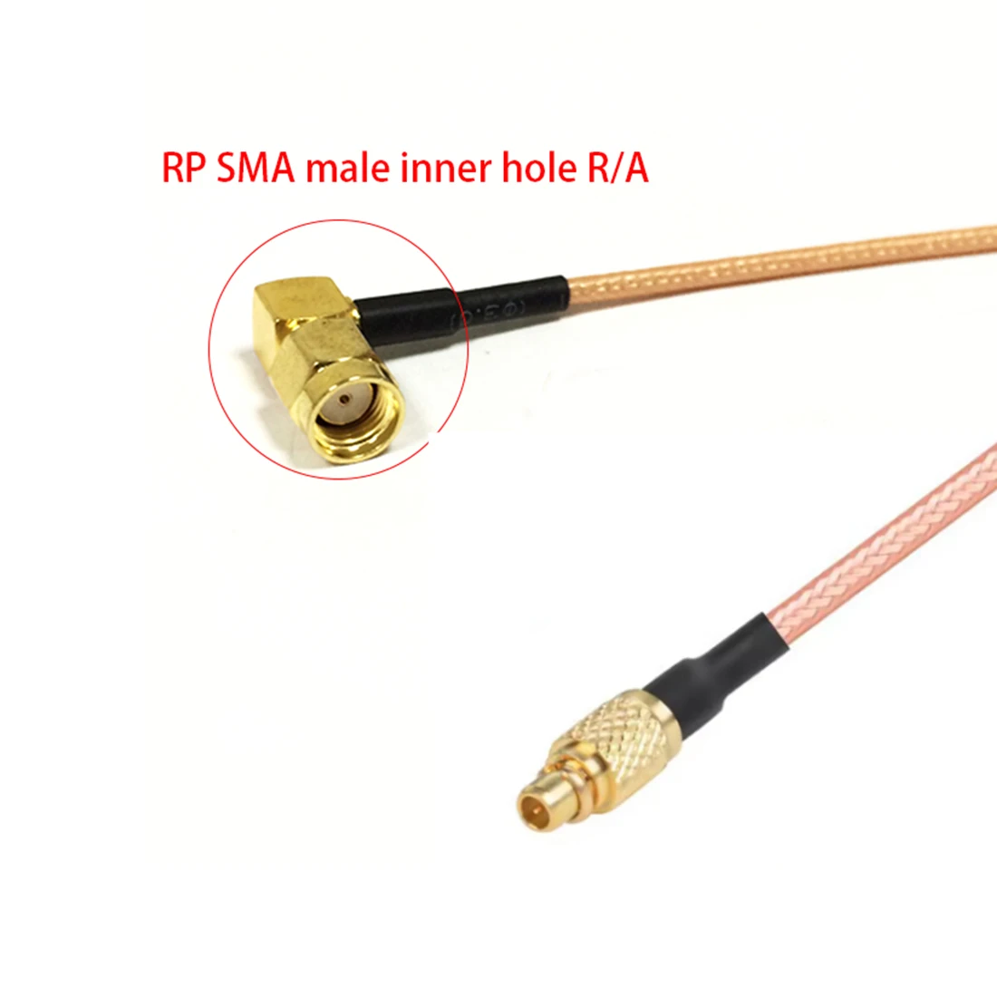 RP SMA Male Right Angle Inner Hole to MMCX Plug Straight/Angle Pigtail Cable 15CM 6